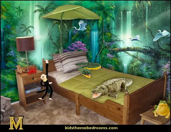 lots of fun jungle theme bedroom decor click here