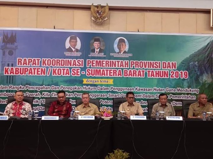 Saat Rakor Pemerintah Daerah, Gubernur Irwan Tekankan  Pentingnya Menjaga Kawasan Hutan