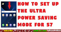 Samsung Galaxy S7 Edge is latest Android Phone from Samsung having Nougat operating system. Here in this tutorial guide, you will learn that how to set up the Ultra Power Saving mode for S7 edge on Nougat OS Phone. You can do this settings by following these steps:  STEP No.1 From your mobile screen, drag the panel menu from up to down and Tap on Power Saving.   STEP No.2 Here are OFF, MID and Max to select a mode to extend your battery life to upto 54 hours 18 minutes, Tap Max   STEP No.3  Tap on Apply  How to set up the Ultra Power Saving mode for S7 edge on Nougat OS s7 edge nougat features, ultra power saving mode apk, s7 nougat verizon, ultra power saving mode samsung, galaxy s7 software update, s7 edge nougat download, samsung beta program, s7 edge update nougat, ultra power saving mode s7 add apps, how to add apps to ultra power saving mode, s7 ultra power saving mode apps, how to turn off ultra power saving mode s7, how long does ultra power saving mode last, ultra power saving mode samsung, ultra power saving mode s7 nougat, ultra power saving mode apk