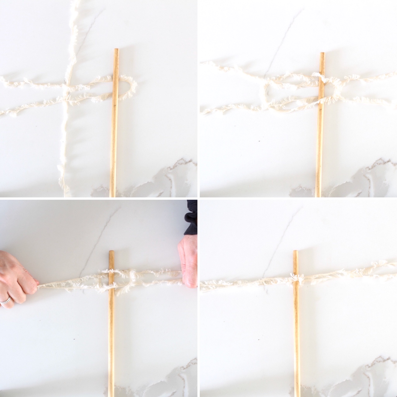 DIY Faux Pampas Grass with Yarn