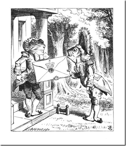 'For the Duchess. An invitation from the Queen to play croquet.'