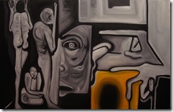 Black and Yellow - 30 x 48 Arash