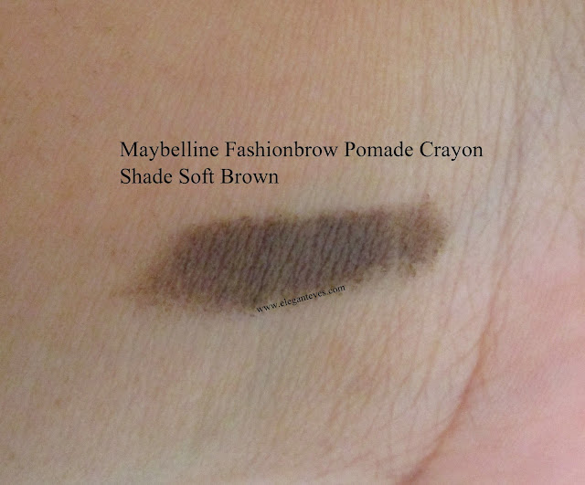 Review/Swatches Maybelline Fashion Brow Pomade #Soft brown