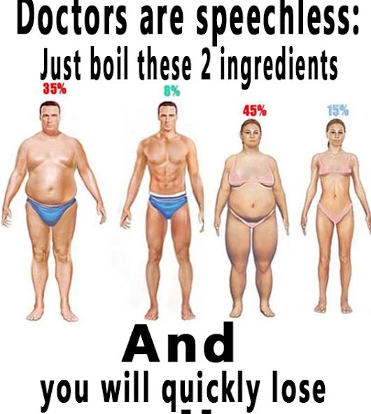 Doctors are speechless: just boil these 2 ingredients and you will quickly lose all of your body fat!
