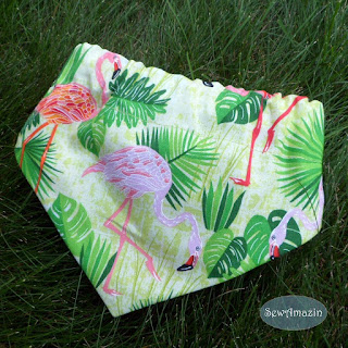  Pink Flamingo Summer Dog Bandana | SewAmazin