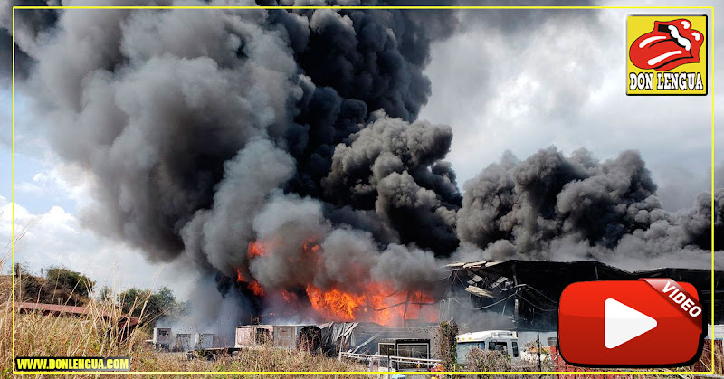 Se queman los depósitos del IVSSS en Guatire - Enorme incendio