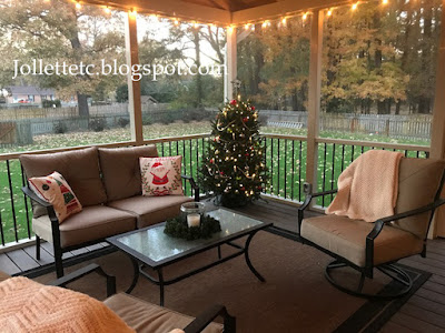 Our porch Christmas https://jollettetc.blogspot.com