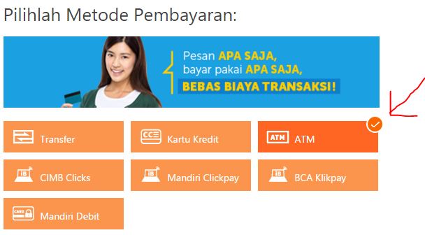 cara pesan tiket di traveloka