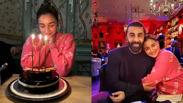 Alia Bhatt Shares Beautiful Pictures With Ranbir Kapoor From Her 30th Birthday Celebrations.