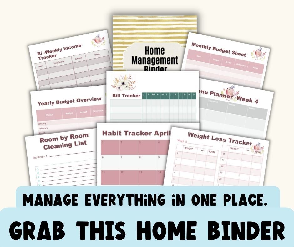 Printable Home Binder