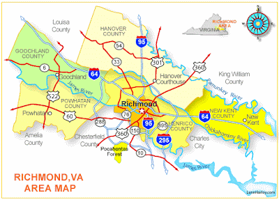 Richmond Map Region Political