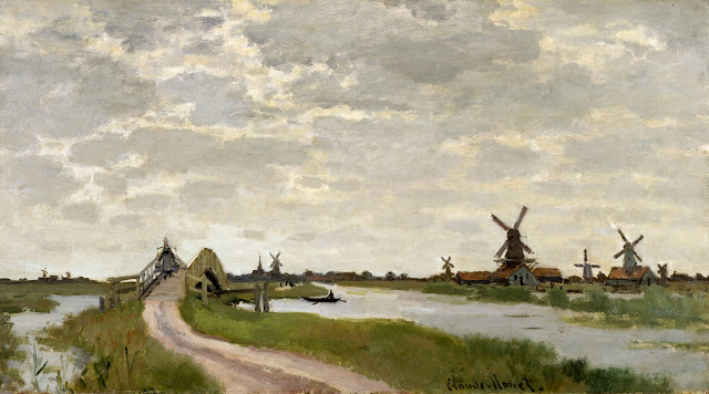 Claude Monet - Molinos en Zaandam - 1871