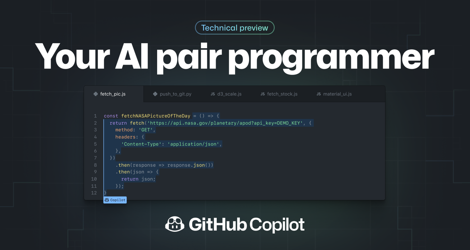 - GitHub Copilot robot
