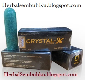 Crystal X merupakan produk perawatan kewanitaan yang terbuat dari 100 