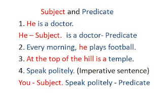 What is a subject and a predicate ?