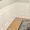 Chair Rail And Wainscoting : Diy: Faux Wainscoting Added To My Builder's Grade Home ... : You can easily create the look of expensive recessed wainscoting with simple panel molding cut and applied as squares under the chair rail, and than painting everything below the chair rail (including the wall and the base molding) one.
