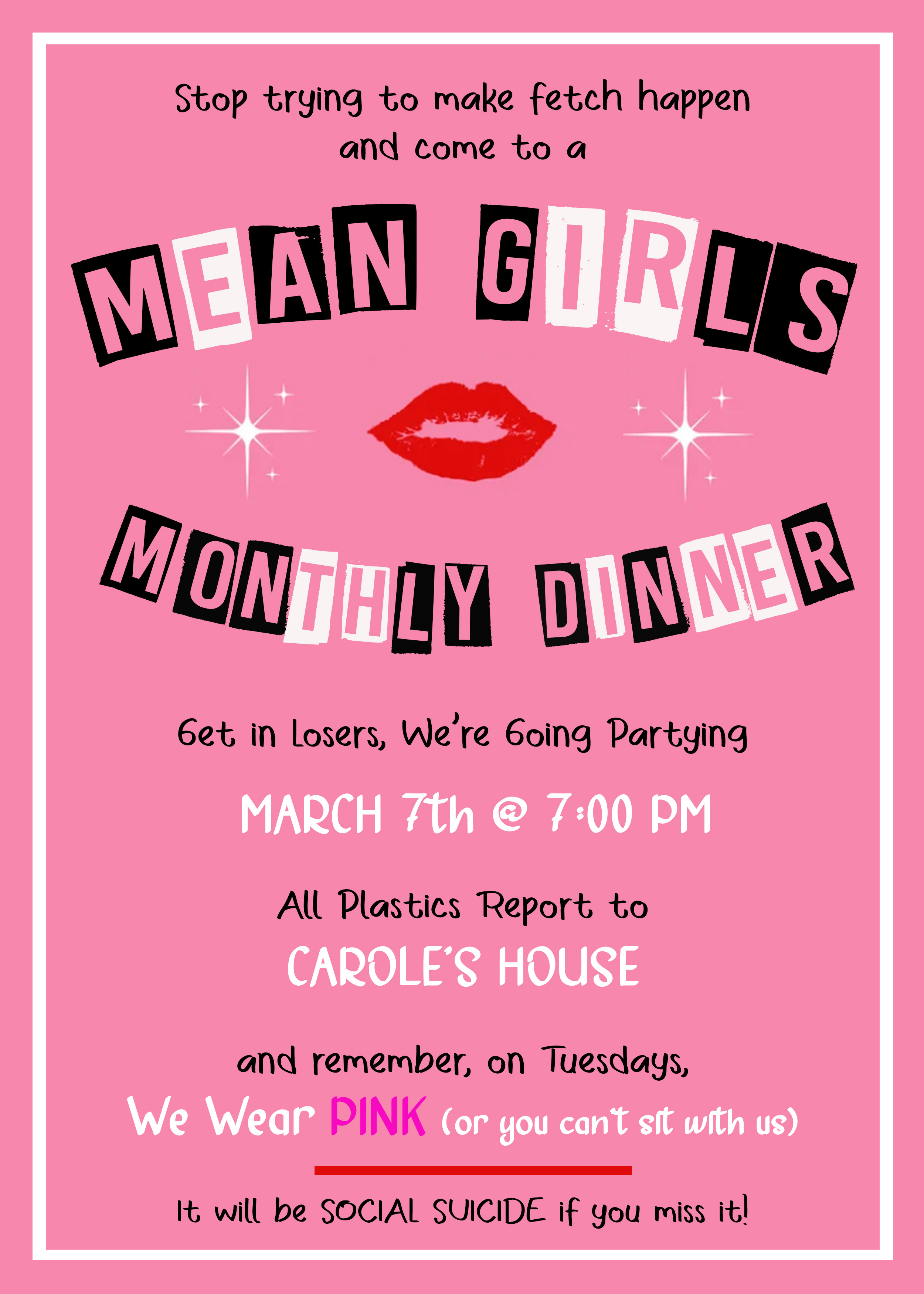 Invite and Delight: Mean Girls Dinner Party