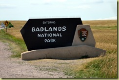 Badlands entrance
