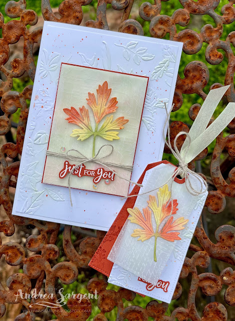 Nothing can compare with a personally created card & tag to show how much you appreciate someone.
