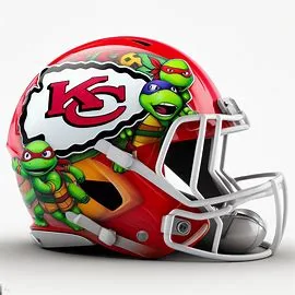 Kansas City Chiefs TMNT Concept Helmet