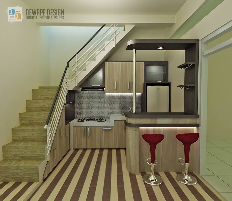 Design Dapur Minimalis Dibawah Tangga Arsitekhom