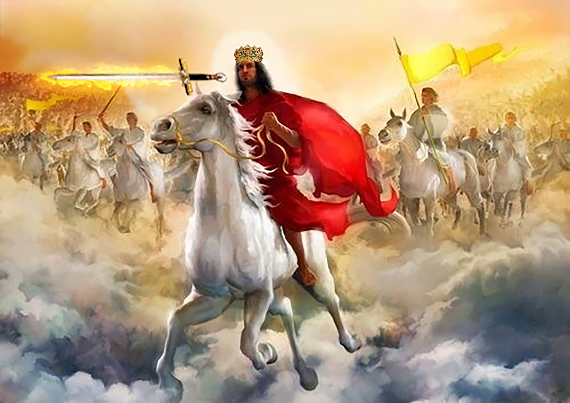 Будем сильнее войны. Христос на коне. Иисус Христос на белом коне. Иисус на коне с мечом. Иисус Христос на коне с мечом.