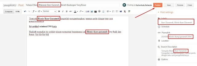 Membuat Artikel SEO