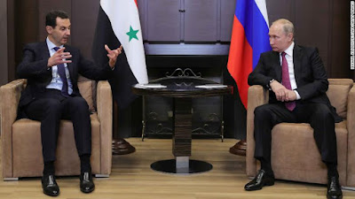 Syria President Bashar al-Assad was in Russia on a surprise visit where he was assured by President Vladimir Putin on the impending departure of "foreign armed forces".