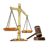 Balance and gavel, symbols of justice