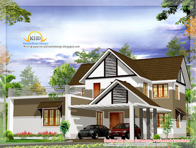 Beautiful Contemporary Villa design - 223 Sq M (2400 Sq. Ft) - January 2012