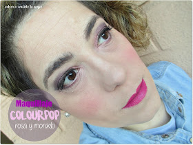 Maquillaje con Colourpop: rosa y morado