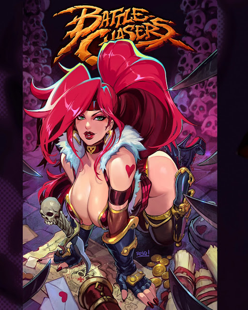 Joe Madureira's Battle Chasers Issue 12 Cover E illustrated by REIQ featuring Red Monika