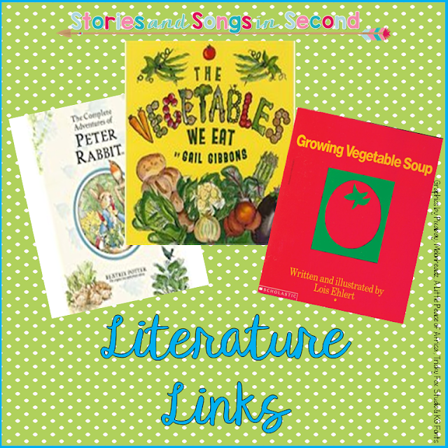 Primary grade students will love comparing and contrasting both the character traits of Bear and Hare, and the vegetables growing in their garden, using Janet Stevens' TOPS AND BOTTOMS as a mentor text.