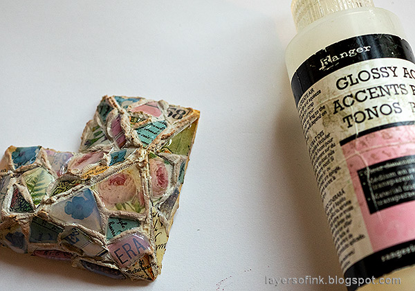 Layers of ink - Paper Mosaic Heart Tutorial by Anna-Karin Evaldsson.