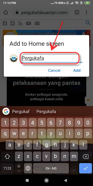 tukar nama