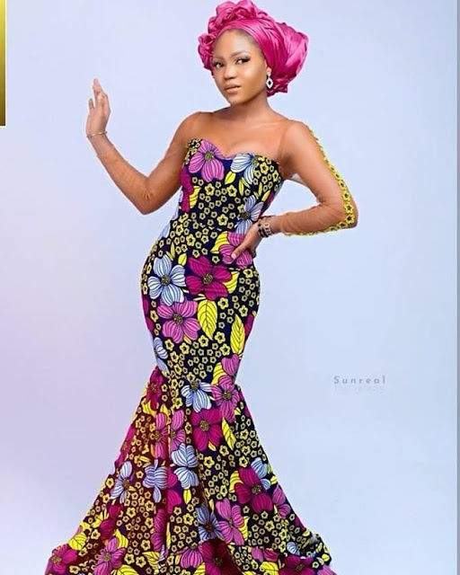 Latest Ovation Lace Styles Charming Aso Ebi and Unique Ankara Styles For Wedding and Engagements
