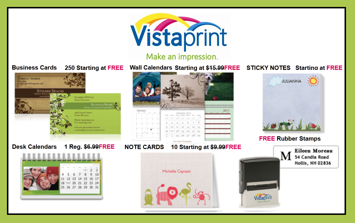 Free Printable Coupons: Vistaprint Coupons