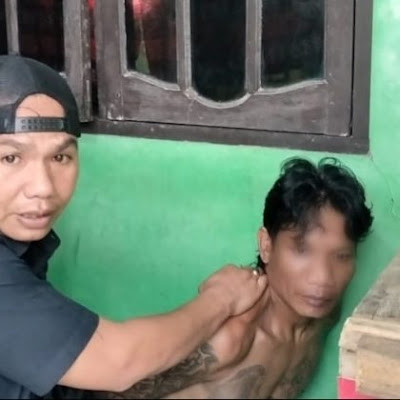 Apes..! Lagi Nunggu Pelanggan, Pengedar Sabu Fendi Tato Diciduk Polisi