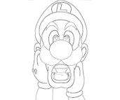 #7 Luigi Coloring Page