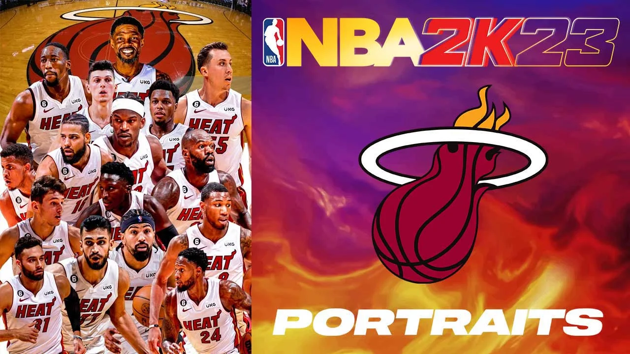 NBA 2K23 Miami Heat Portraits