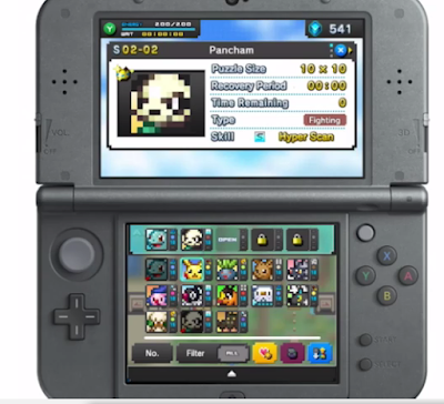 Pokémon Pokemon Picross Pancham free-to-start free to play 3DS