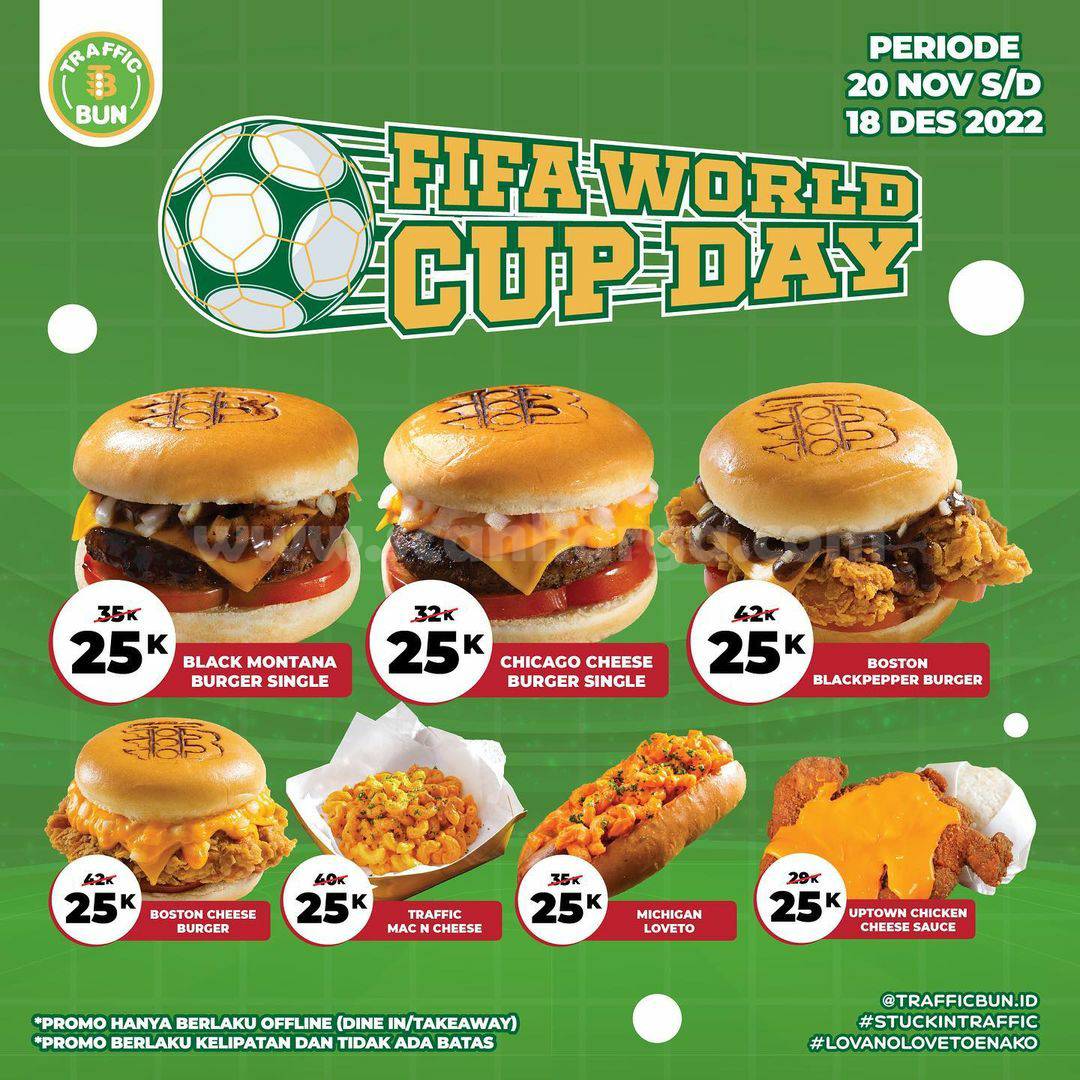 Promo TRAFFIC BUN Spesial FIFA WORLD CUP DAY ! Paket Serba 25Ribu*