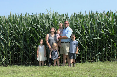 Knee High by the 4th of July Iowa Corn Farm Family