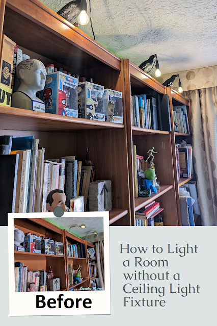 unique bookshelf lights