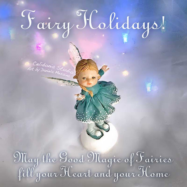 Little Fairy sculpted from Polymer Clay