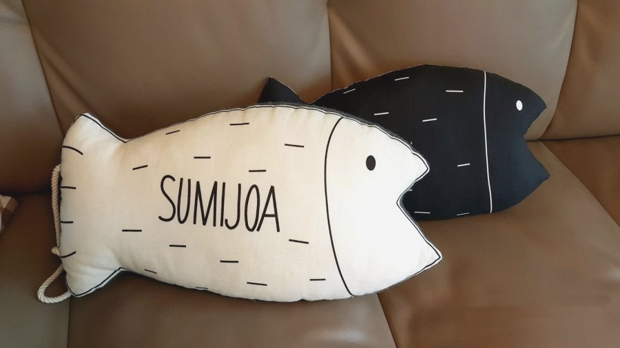 Decorative Pillow fish. DIY step-by-step tutorial. Подушка в виде рыбы, выкройка и инструкция 