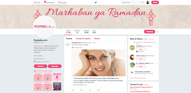 Twitter, Popbela, Perempuan, Beauty, Fashion, Healthy, Hiburan, IDN Indonesia, Popbela Website, Situs Popbela