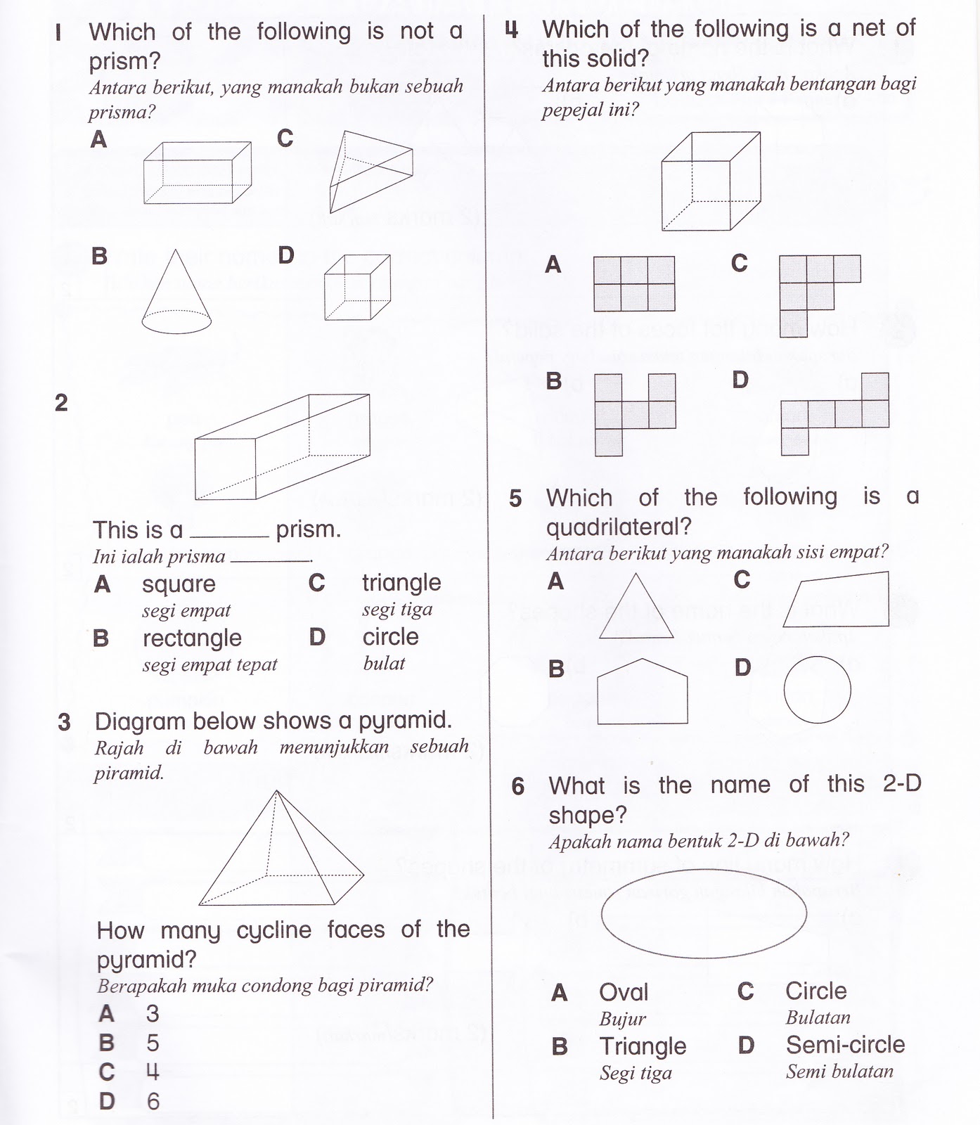 A+ Matematik (Tahun 3): Latihan 9