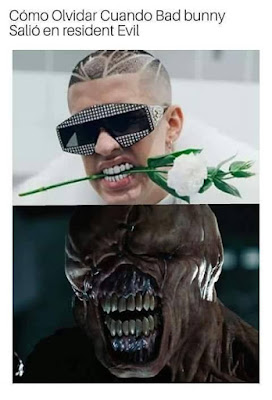 meme de bad bunny resident evil