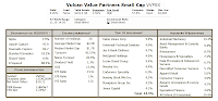 Vulcan Value Partners Small Cap Fund